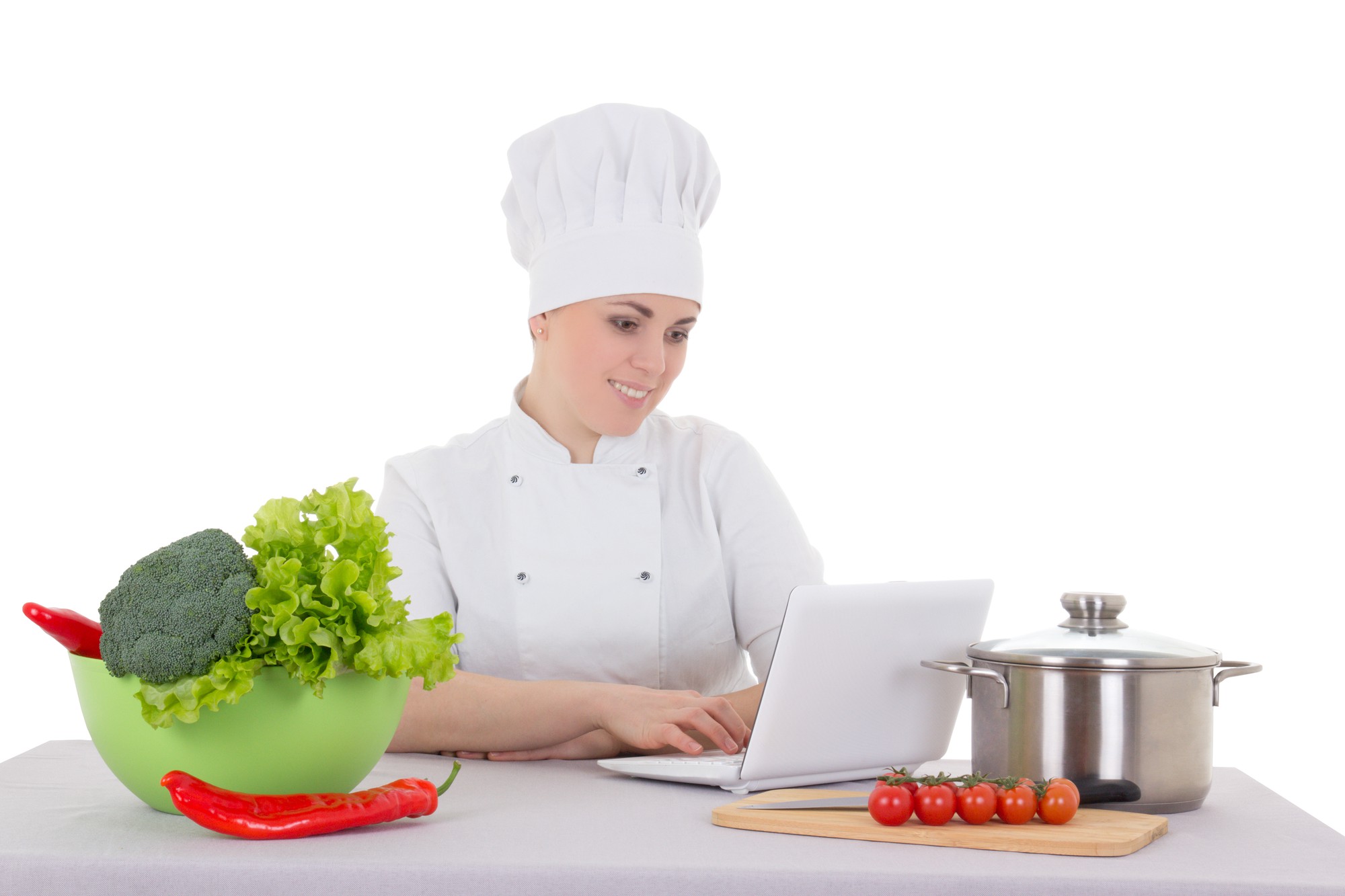 Chef che prepara un piatto semplice